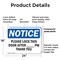 Signmission Please Lock This Door After _ Pm Thank You, 24 in W x Rectangle, Plastic OS-2PACK-NS-P-1824-L-17520 - alternate 6